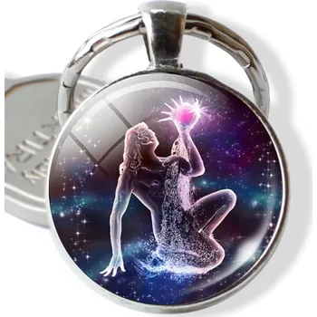 Klíčenka znamení zvěrokruhu - vodnář (Přívěšek na klíče znamení zvěrokruhu - vodnář)