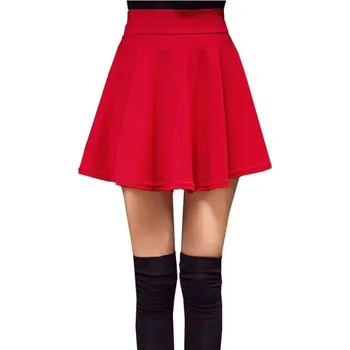 Dámská sukně Dámská mini sukně A1009 červená M