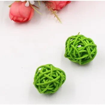 Barevné dekorační míčky - DIY - 10 kusů zelená