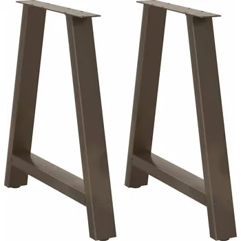 Konferenční stolek vidaXL Nohy k jídelnímu stolu ve tvaru A, 2 ks, 80 x (72-73) cm, ocel