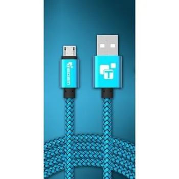 Datový kabel Datový kabel USB na Micro USB K591 modrá 25 cm