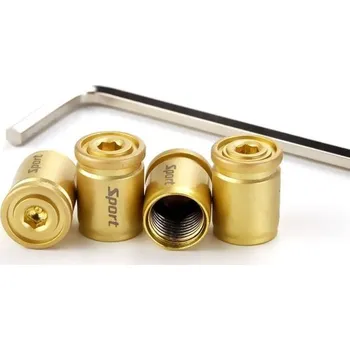 ventilky Čepičky ventilků 4 ks A1730 zlatá