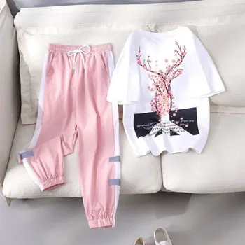 Dámské tričko a tepláky bílá M