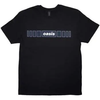 Pánské oblečení Merch Oasis: Oasis Unisex T-shirt: Horizontal Bars Logo (black) (small) S