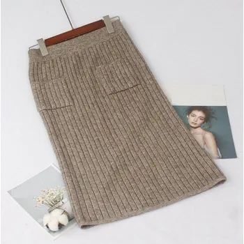 Dámská sukně Dámská midi sukně s kapsami 5