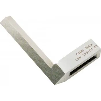 Úhloměr Vlasový úhelník 100x63mm ČSN 255103 typ E , KMITEX KCZ-4002