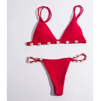 Dámské plavky Dámské bikiny P1276 červená S