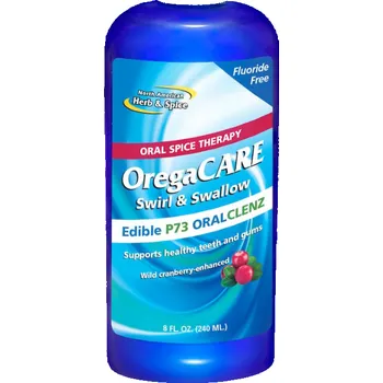 Ústní voda NAHS OregaCare přírodní ústní voda (Příchuť: Brusinky)