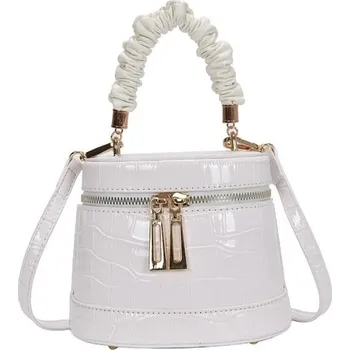 Kabelka Dámská kožená kabelka M1673 bílá