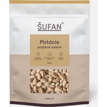 Šufan Pistácie pražené solené přirozeně otvírané (Hmotnost: 500 g)