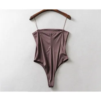 Body Dámské body se špagetovými ramínky B337 hnědá M