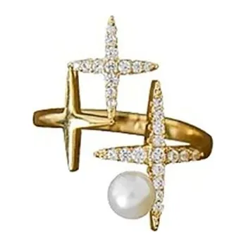 Prsten Dámský prstýnek s hvězdami D2949