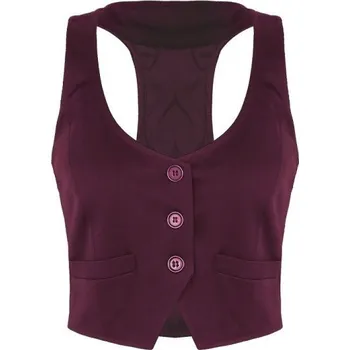 Dámská vesta Dámská vesta P1639 vínová S
