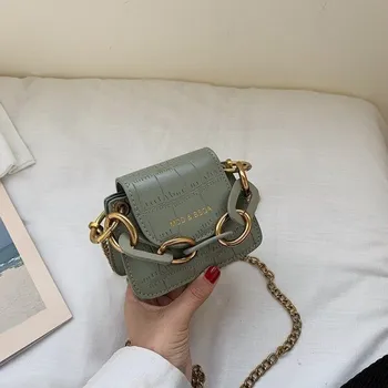 Kabelka Dámská kožená kabelka M1211 světle zelená S