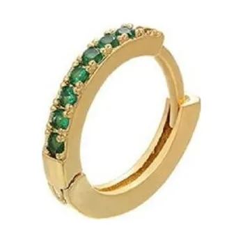 Náušnice Dámská kruhová náušnice se zirkony A3164 2