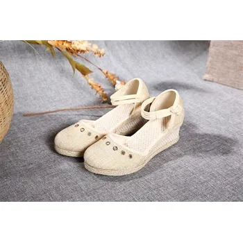 Dámské lodičky Dámské klínové lodičky béžova 36