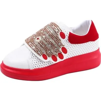 Dámská obuv Dámské moderní tenisky červená 36
