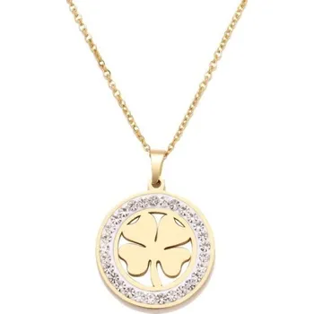 Náhrdelník Dámský náhrdelník se čtyřlístkem D229 zlatá