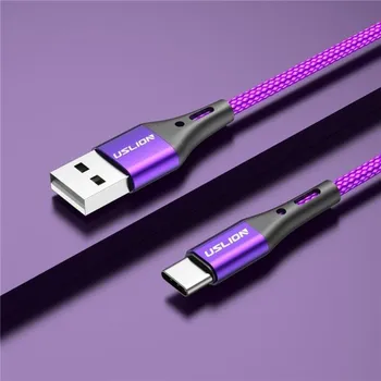 Datový kabel Datový kabel USB / USB-C fialová 2 m