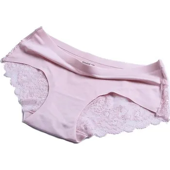 Kalhotky Dámské sexy kalhotky s krajkou A1017 růžová M