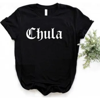 Dámské tričko s potiskem chula černá XS