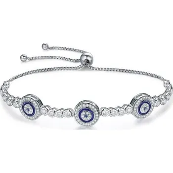 Náramek Dámský stahovací náramek modré oko