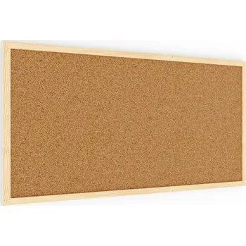 ALLboards Korková tabule 80x40 cm dřevěný rám NATURAL TK84D