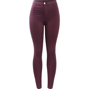 Dámské džíny Dámské elastické džíny vínové XS