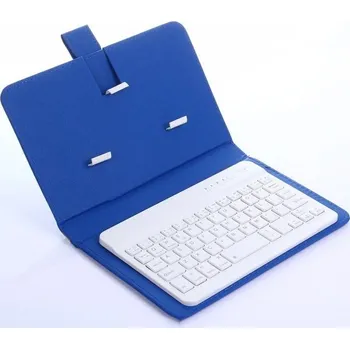 Klávesnice pro tablet Bluetooth klávesnice s obalem pro smartphone modrá