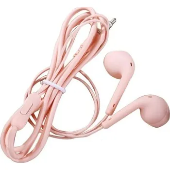 Sluchátka Basová sluchátka 3.5mm jack růžová