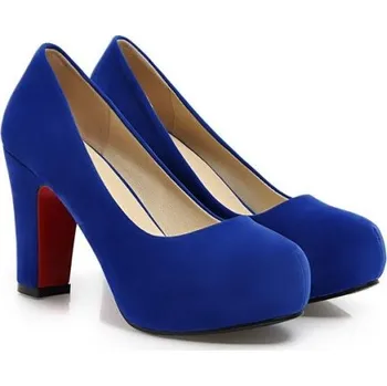 Dámské lodičky Dámské semišové lodičky Diana J825 tmavě modrá 38