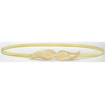 Opasek Dámský pásek s křídly zlatá