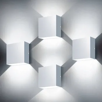 Nástěnné svítidlo 2X Nástěnné svítidlo do obýváku, chodby, LED lampa NAHORU A DOLŮ MODERNÍ IP65 12W