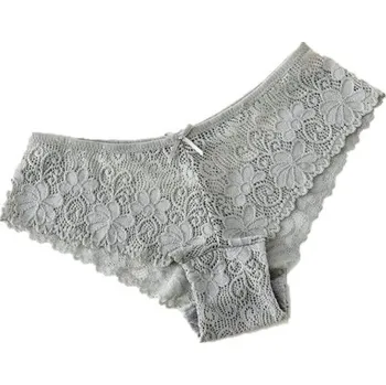 Kalhotky Dámské krajkové kalhotky J2820 šedá