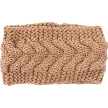 Čelenka Dámská pletená čelenka J3256 khaki