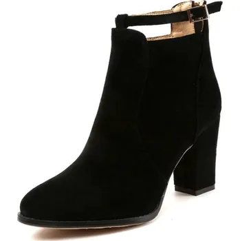 Dámské tenisky Dámské kotníkové boty na podpatku černá 37