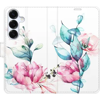 Pouzdro na mobilní telefon Flip pouzdro iSaprio - Samsung Galaxy S25 - Beautiful Flower - kapsičky na karty (Knížkový flip kryt, obal, pouzdro iSaprio - Beautiful Flower na mobil Samsung Galaxy S25 - 360° ochrana telefonu, přihrádka na karty a hotovost, funkce stojánku, pevná TPU)