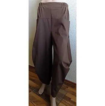 Dámské džíny Hnědé kalhoty harémové Sweetissima