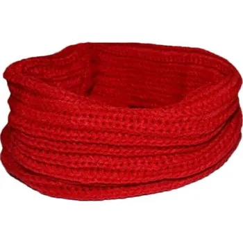 Šála Dámský pletený nákrčník J845 červená