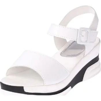 Dámské sandále Dámské kožené sandály bílá 35