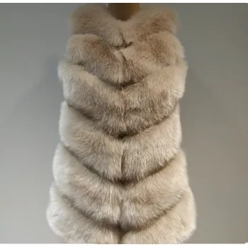 Dámský kabát Dámský kožich P2050 béžova XS