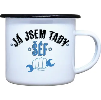 DOBRÝ TRIKO Plecháček s potiskem Já jsem tady šéf Velikost plecháčku: 330 ml