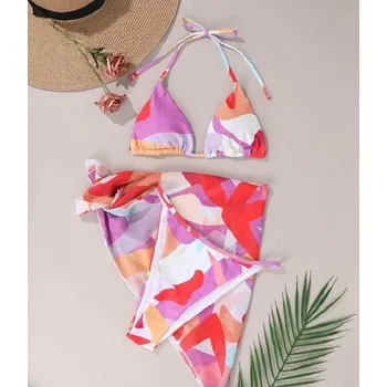 Dámské plavky Dámské bikiny se šátkem M 4