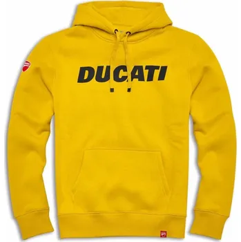 Pánská mikina Mikina s kapucí Ducati Logo žlutá Velikost: velikost M