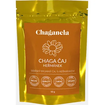 Čaj Chaganela Sibiřský čagový čaj s heřmánkem