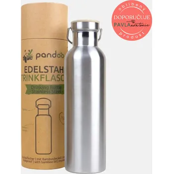 Termoska Pandoo Nerezová termoska s bambusovým víčkem 750 ml