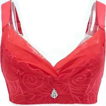 Podprsenka Dámská podprsenka s ozdobou Nancy červená 110D