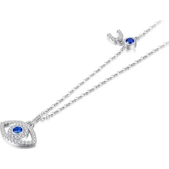 Náhrdelník Dámský náhrdelník s okem N13 stříbrná