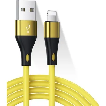 Datový kabel Datový kabel USB / Lightning 2 ks žlutá 1 m