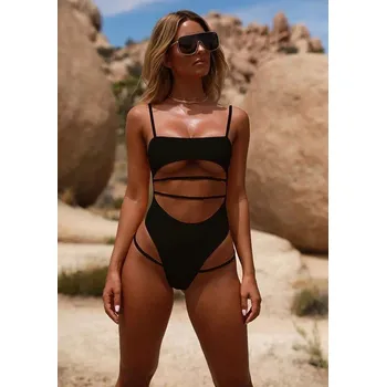 Dámské plavky Dámské plavky P1217 černá S